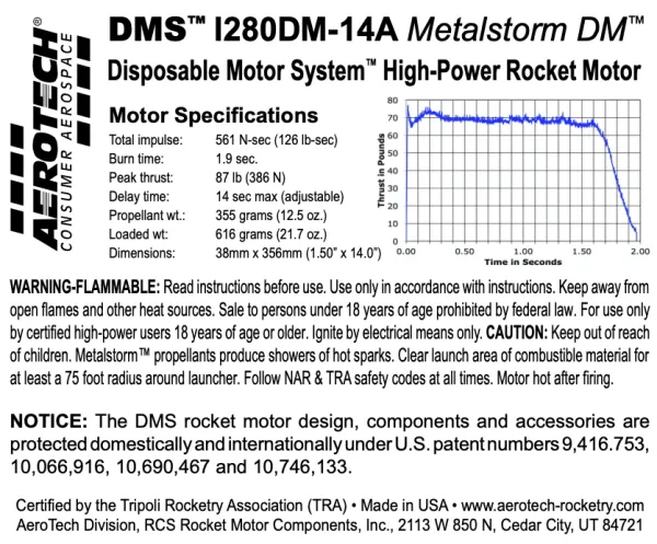 Aerotech I280DM-14A - DMS Single Use (P2)